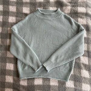 Women's Textured Knit Sweater - Light Blue
